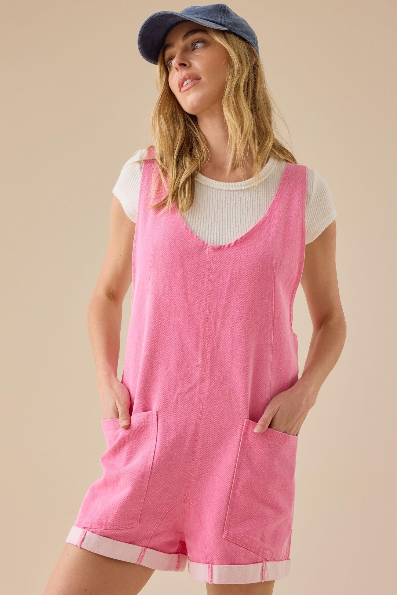 Sally Sleeveless Shortalls Product Image