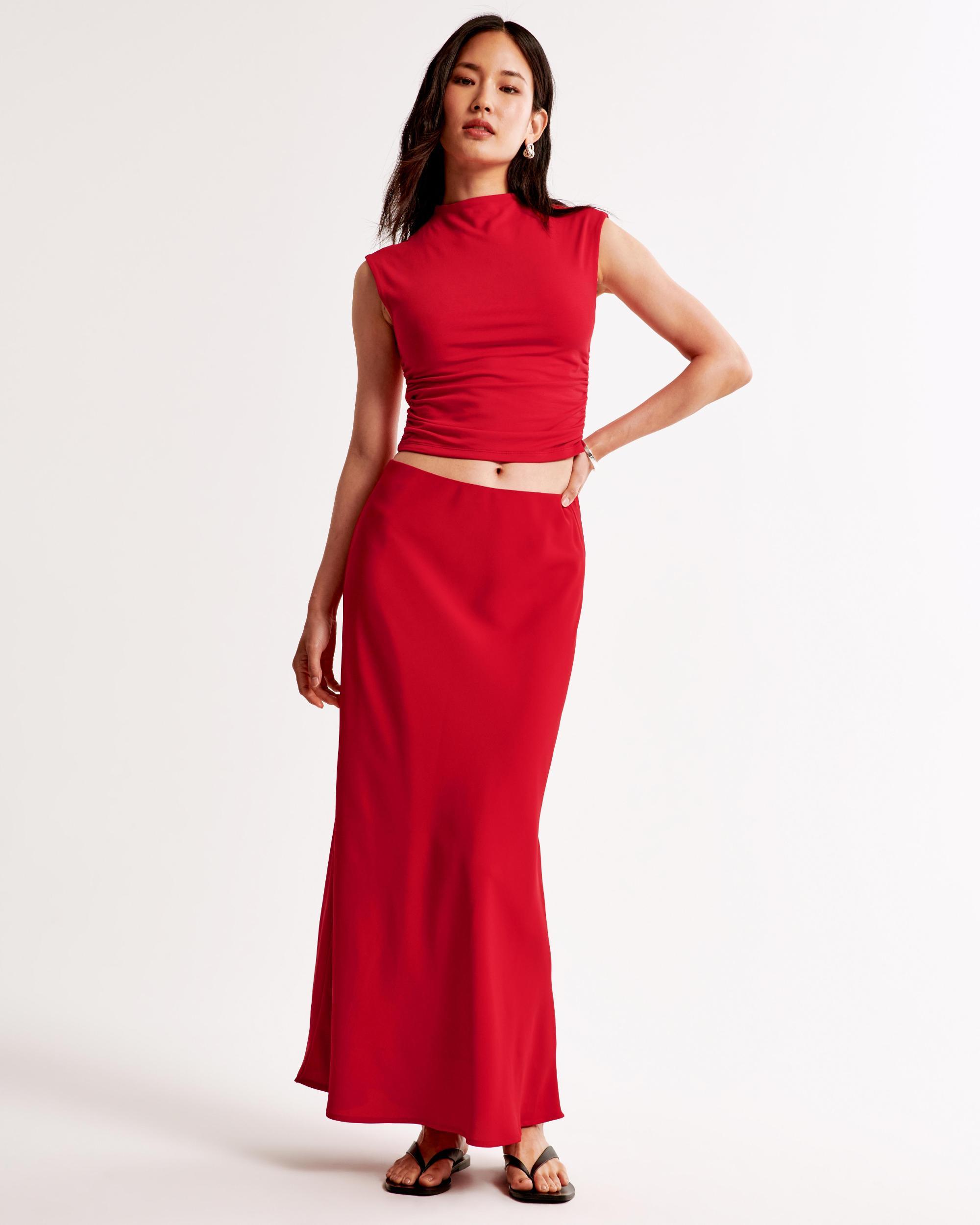 Long-Sleeve Grown-On Mockneck Top Product Image