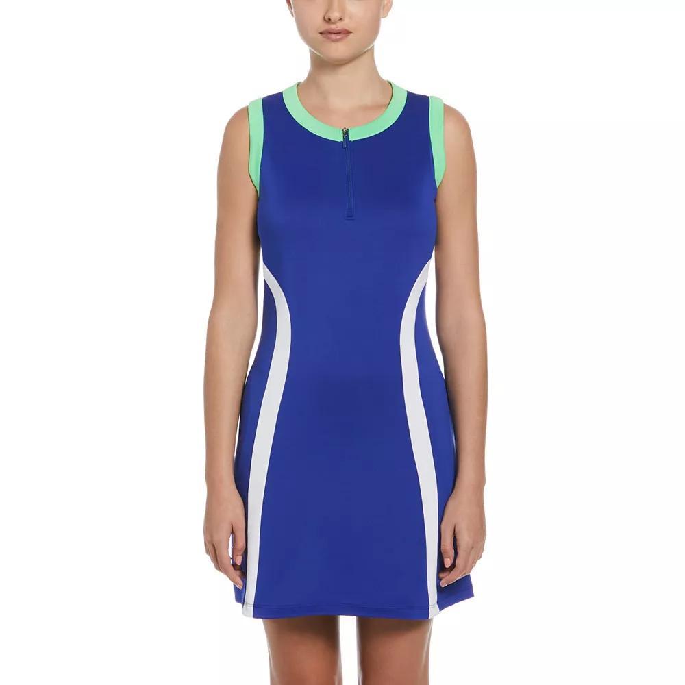 Women's Grand Slam Colorblock Sleeveless Flounce Golf Dress, Size: XS, Bluing Product Image