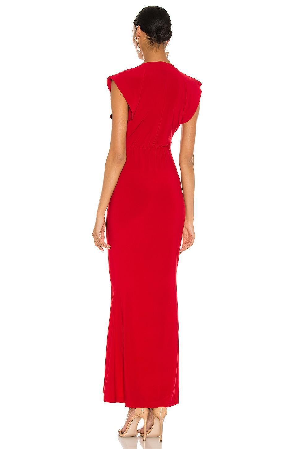x REVOLVE V Neck Rectangle Gown Norma Kamali Product Image