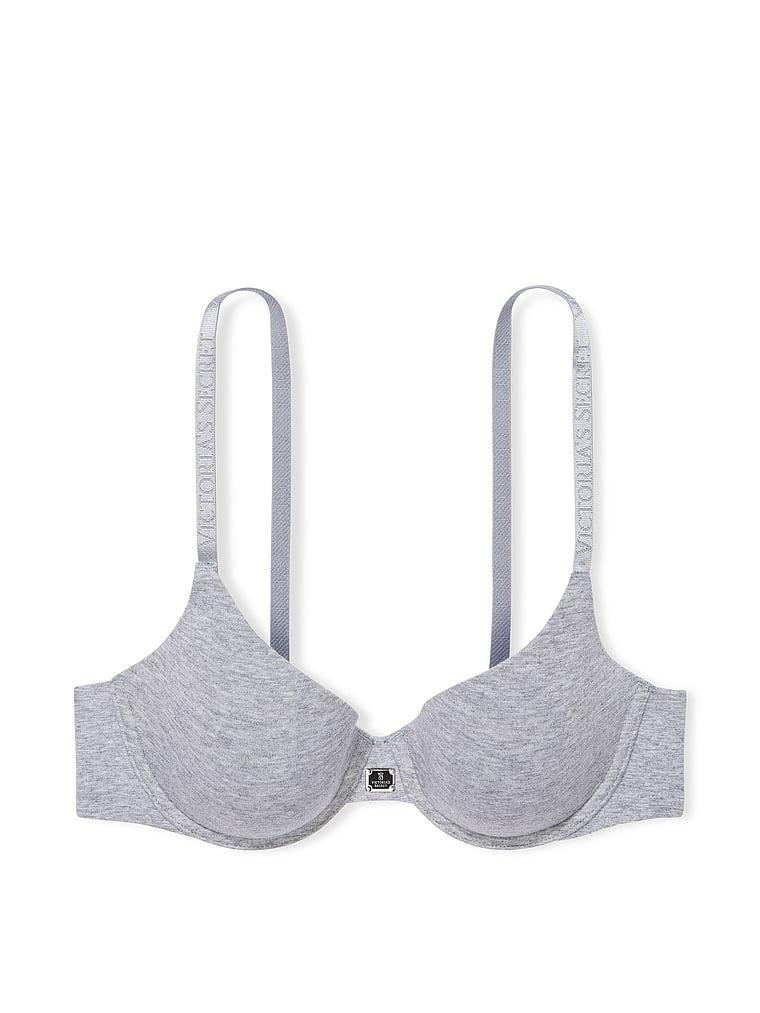 Cotton Logo Hardware Lightly Lined Demi Bra Product Image