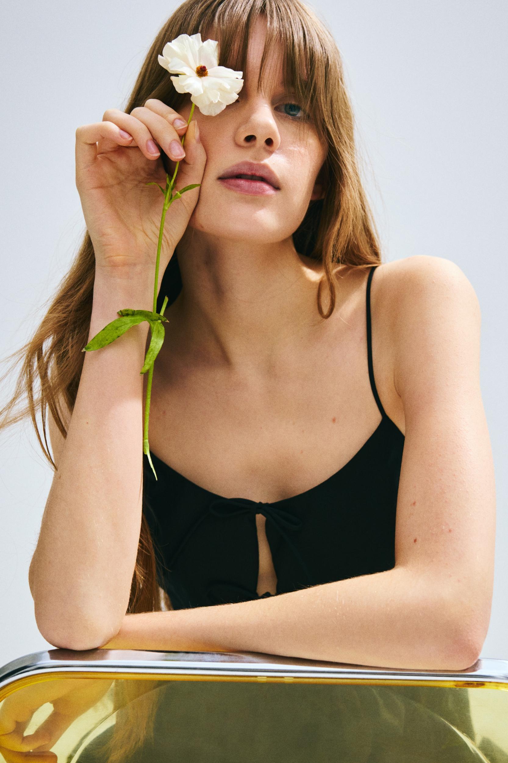 Tie-Detail Poplin Dress Product Image