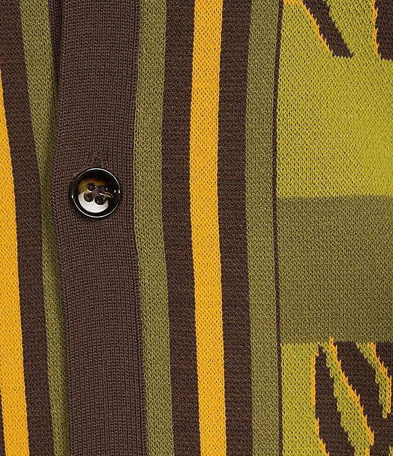 Murano Crocodile World Collection Block Jacquard Short Sleeve Woven Camp Shirt Product Image