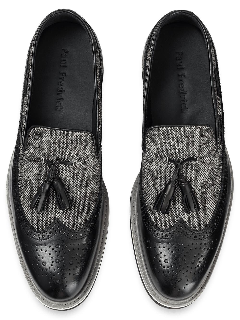 Mitchell Tassel Loafer - Black/grey Product Image