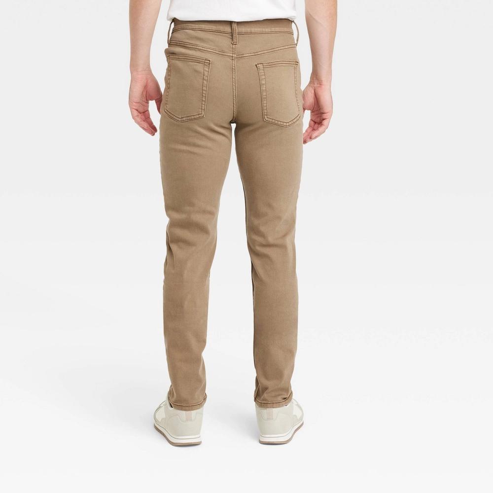 Men's Comfort Wear Slim Fit Jeans - Goodfellow & Co™ Beige 33x34: Heavyweight , Mid Rise, Stretch Product Image
