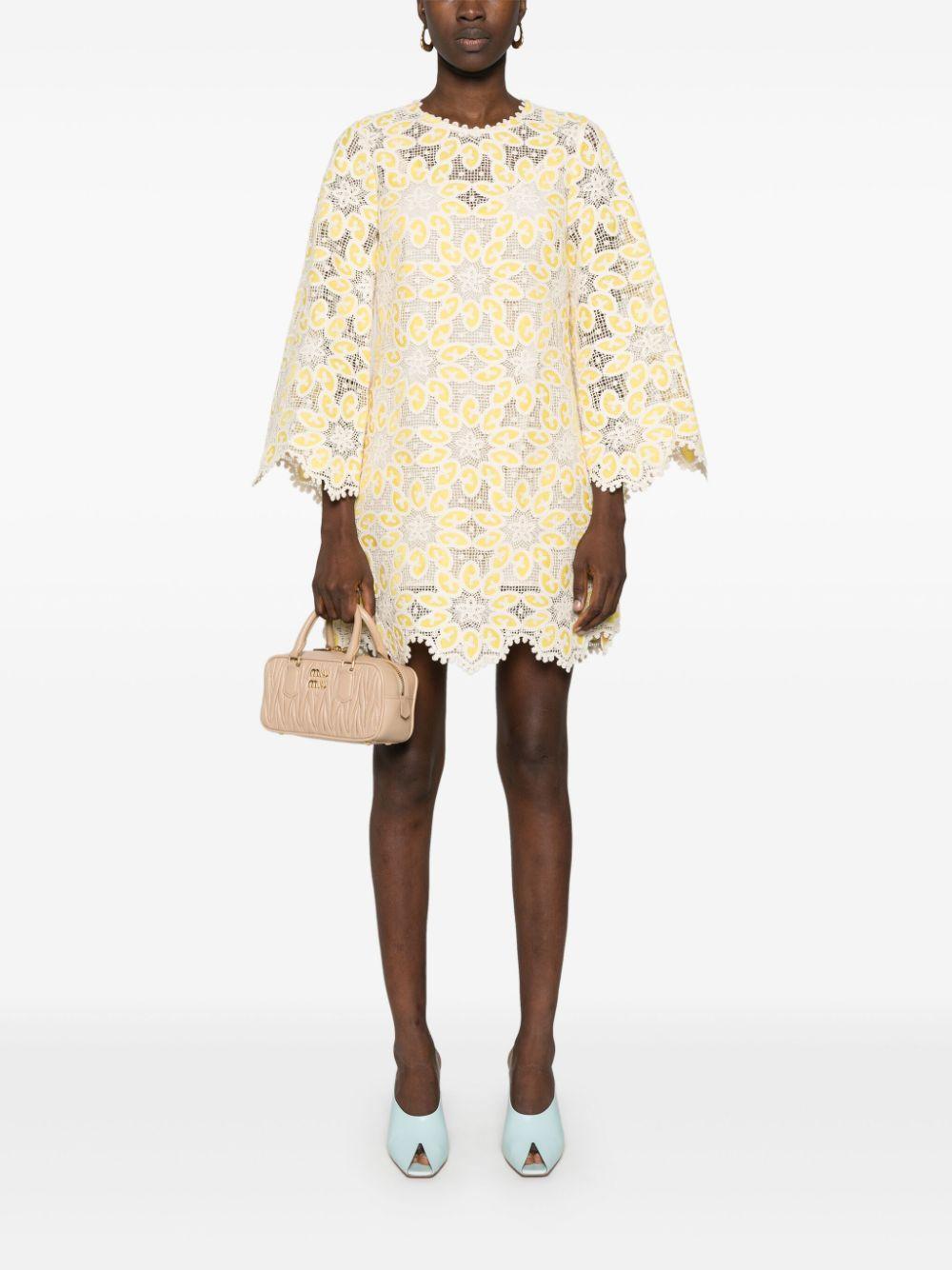 Golden Lace mini dress  Product Image