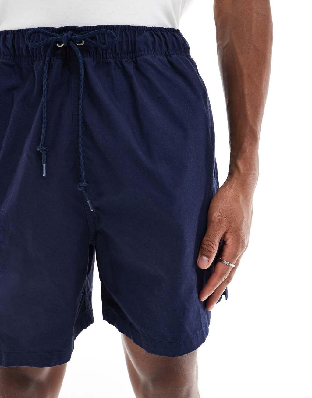 Nike Club woven shorts in navy Product Image
