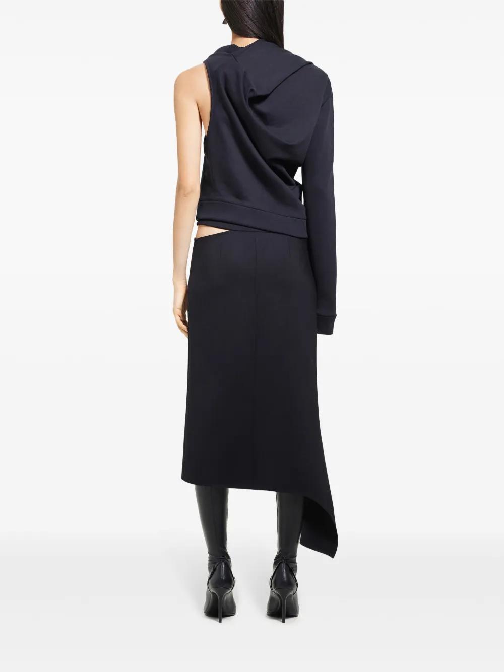 asymmetric off-shoulder sweatshirt Product Image