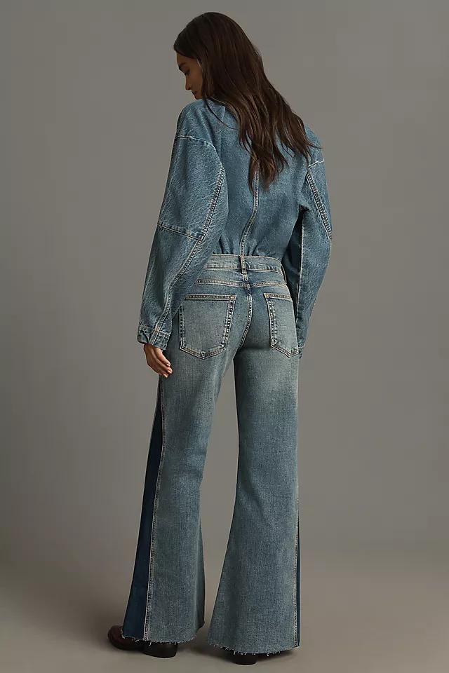Pilcro High-Rise Pieced Flare Jeans Product Image