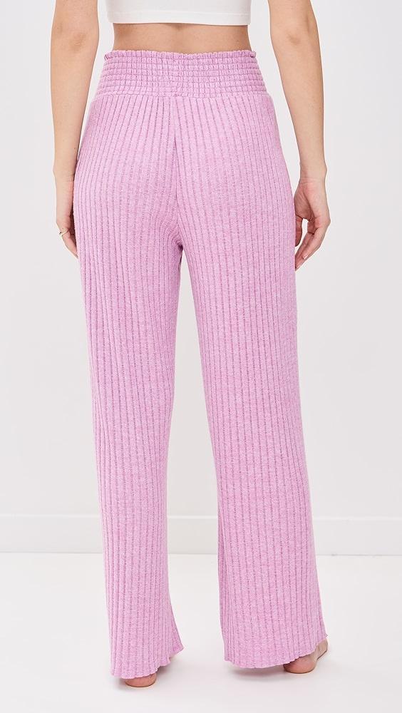 Z Supply Dawn Smocked Mini Rib Pants | Shopbop Product Image