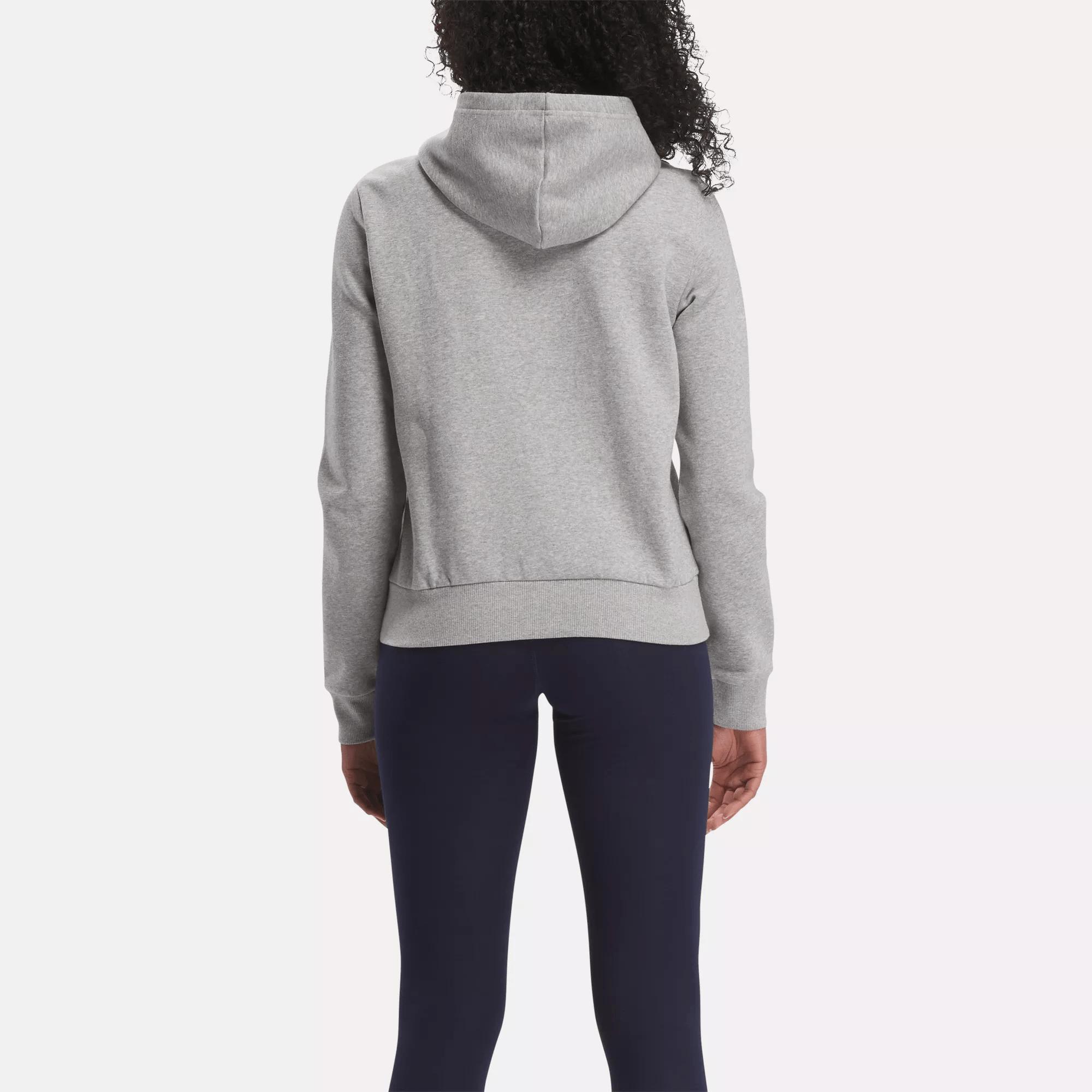 Women's Reebok Identity Small Logo Fleece Full-Zip Sweatshirt Female Product Image