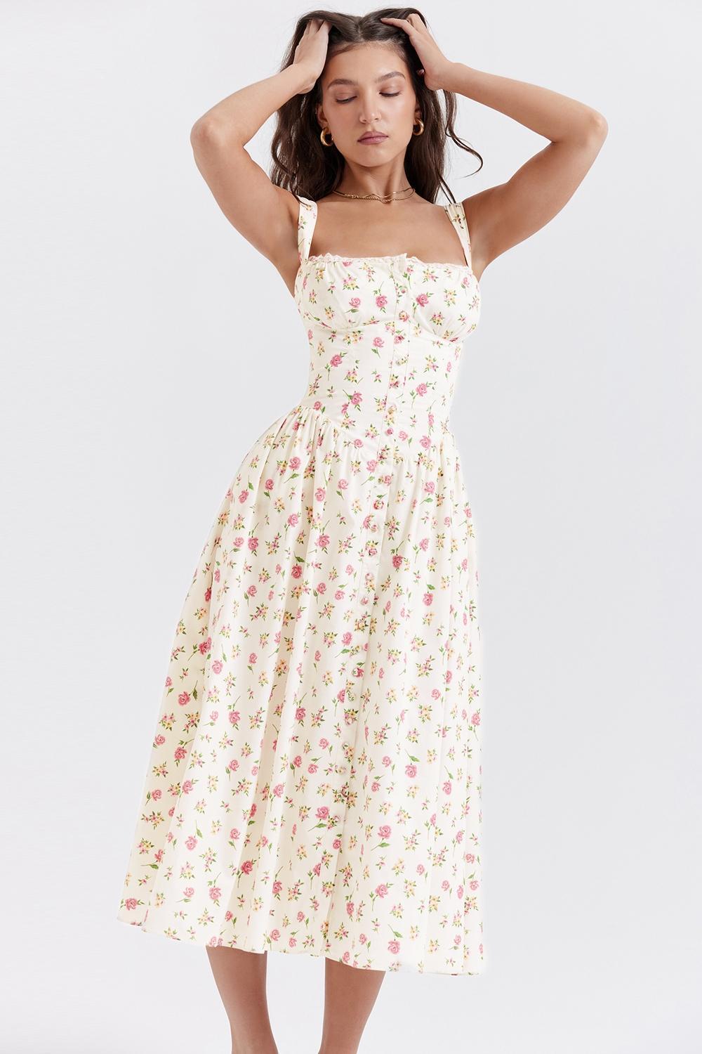 Tatiana Rose Print Midi Sundress Product Image