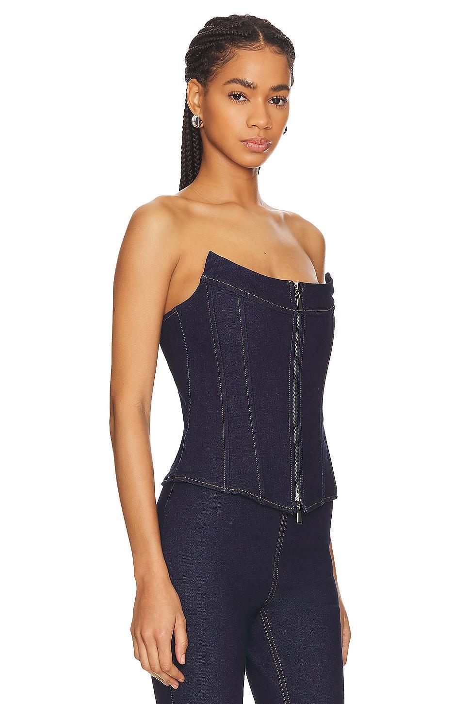 Claire Corset EB Denim Product Image