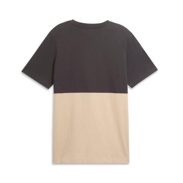 PUMA Power Men's Colorblock T-Shirt in Grey Skies Product Image