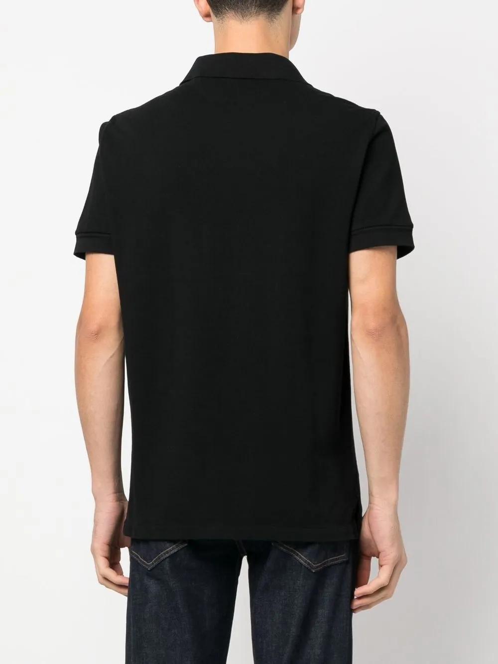 short-sleeved cotton polo shirt  Product Image