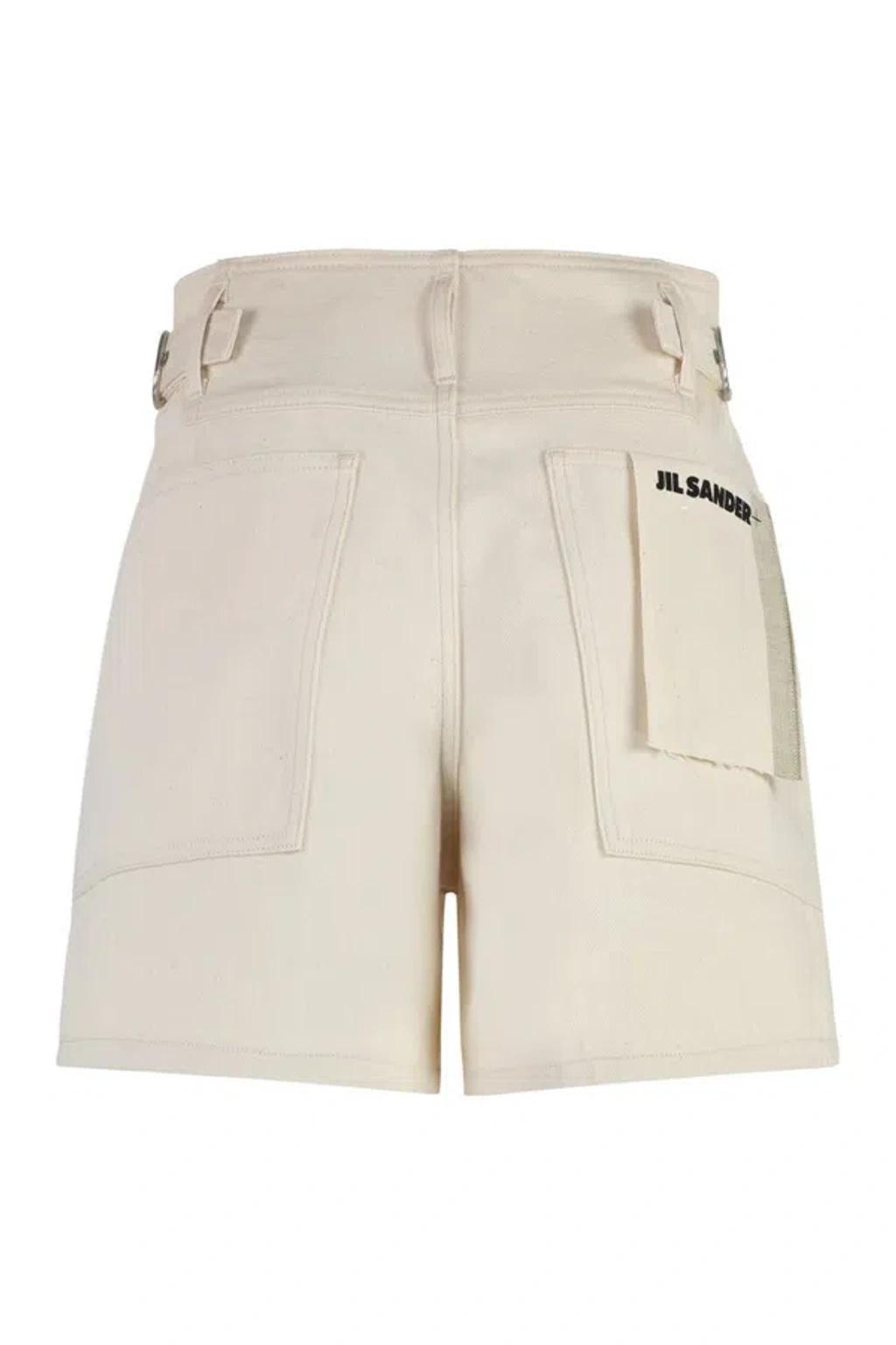 JIL SANDER Denim Shorts In Beige Product Image