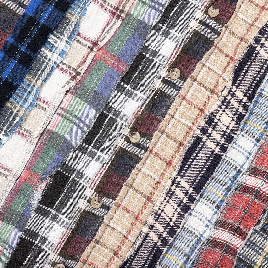 Ribbon Wide Flannel Shirt - Assorted Male Product Image