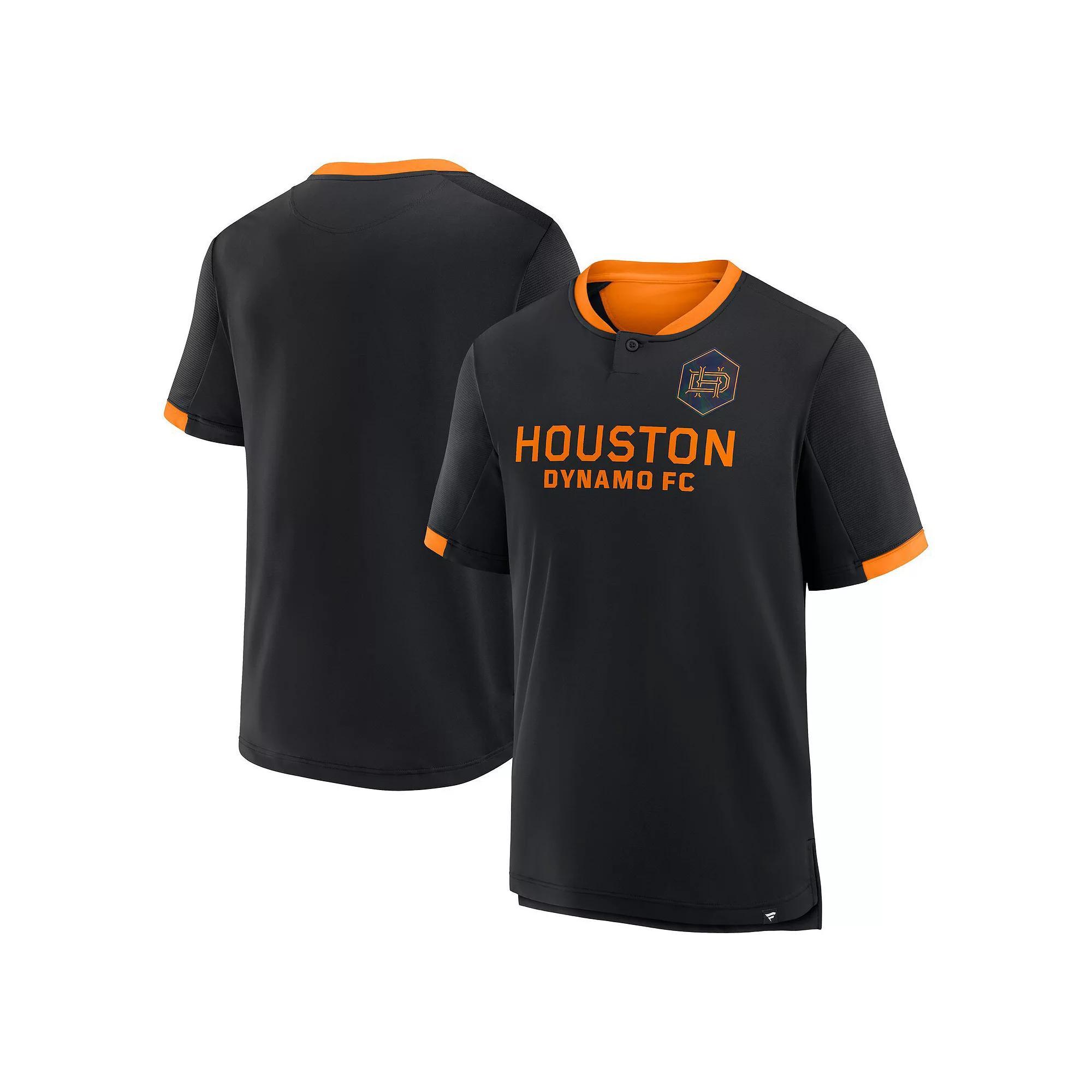 Men's Fanatics Black Houston Dynamo FC Stoppage Time Striker T-Shirt, Size: Medium, Dyn Black Product Image