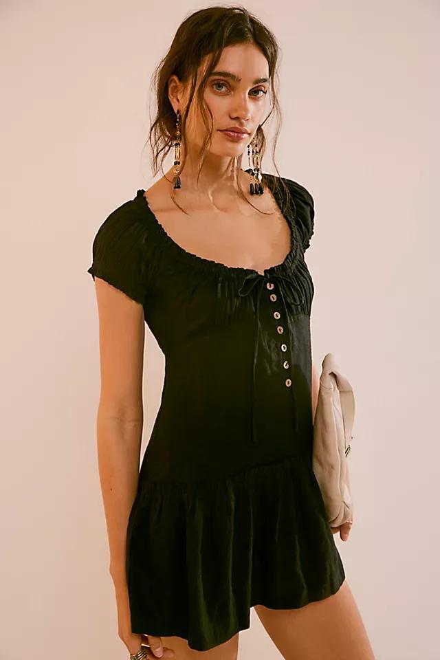 Perri Linen Drop-Waist Mini Product Image