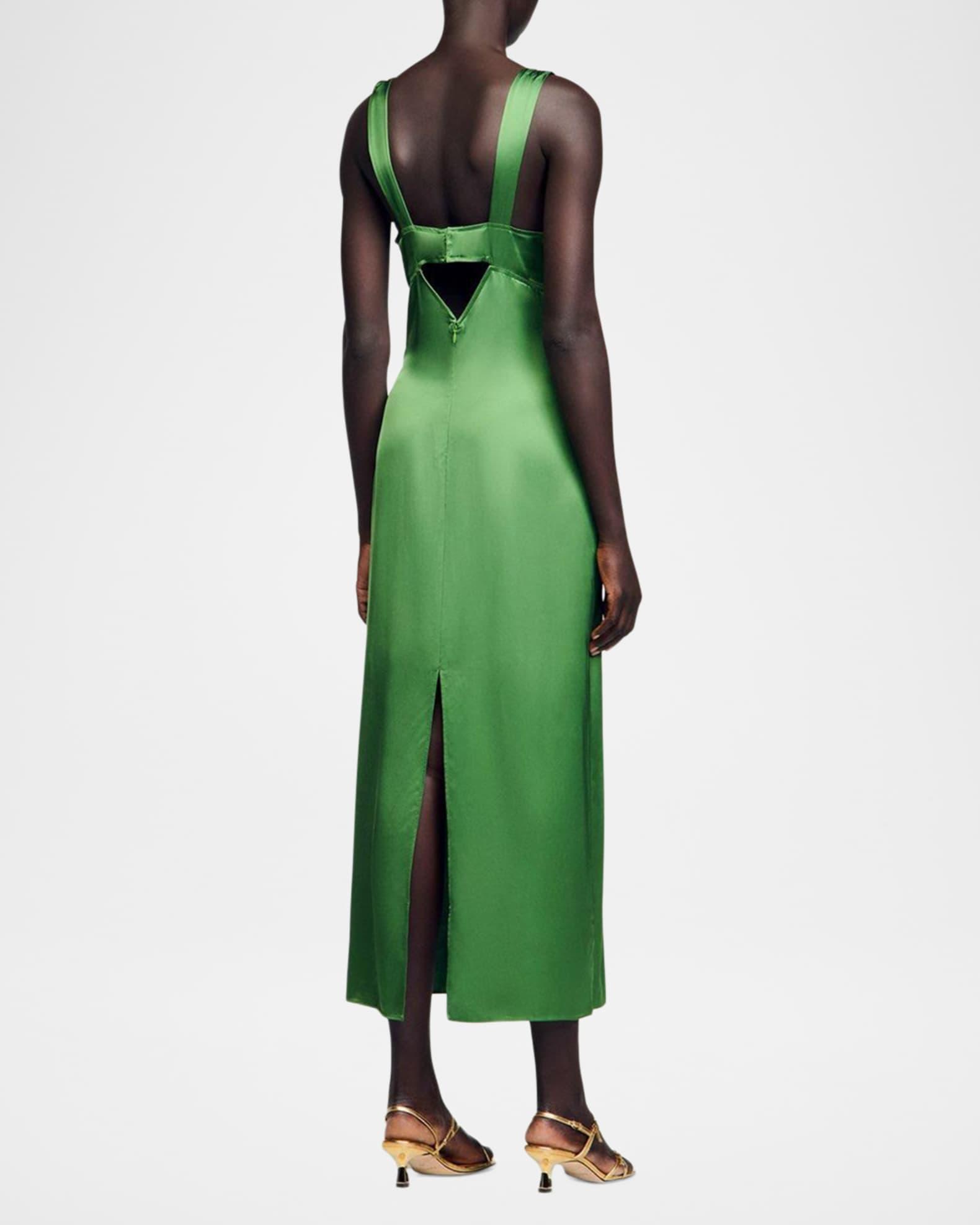 Cecile Buckle-Strap Midi Dress Product Image
