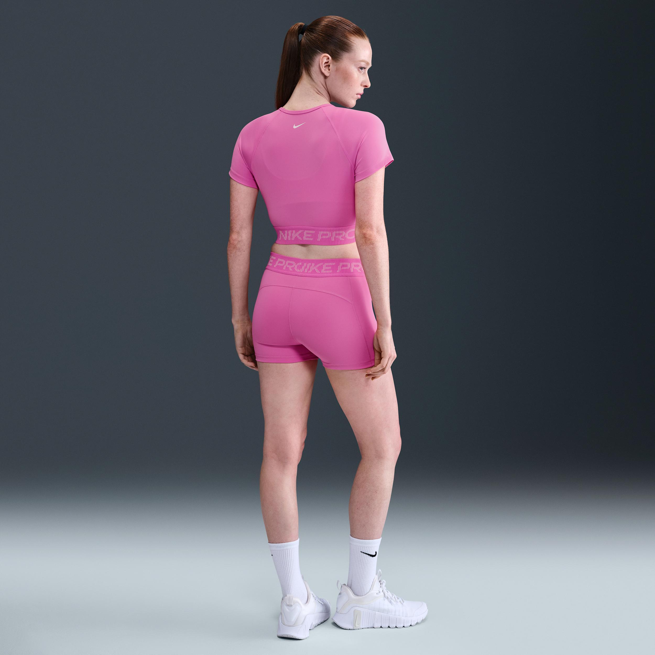 Women's Nike Pro Mid-Rise 3" Biker Shorts Product Image