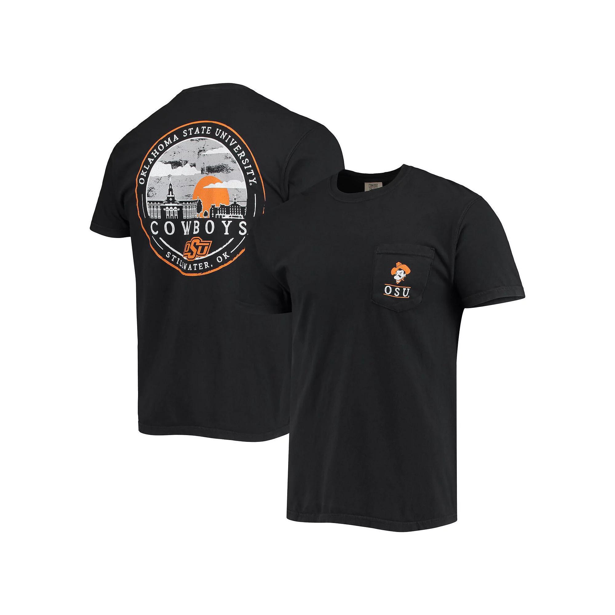 Men's Black Oklahoma State Cowboys Circle Campus Scene T-Shirt, Size: Medium Product Image