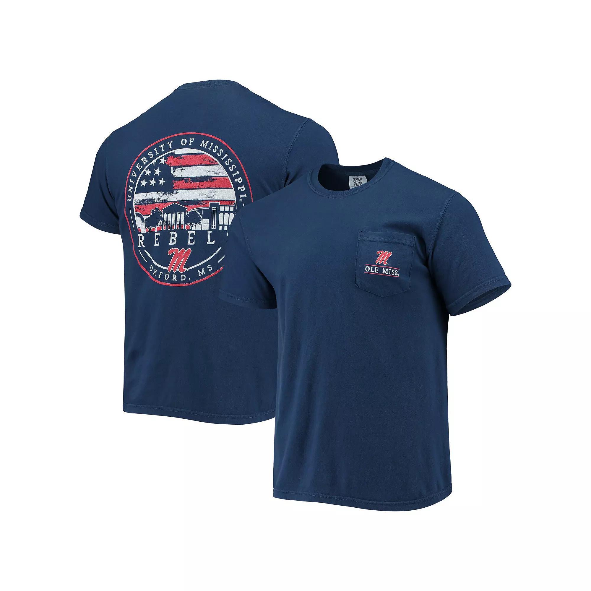 Men's Navy Ole Miss Rebels Campus Americana T-Shirt, Size: 3XL, Blue Product Image