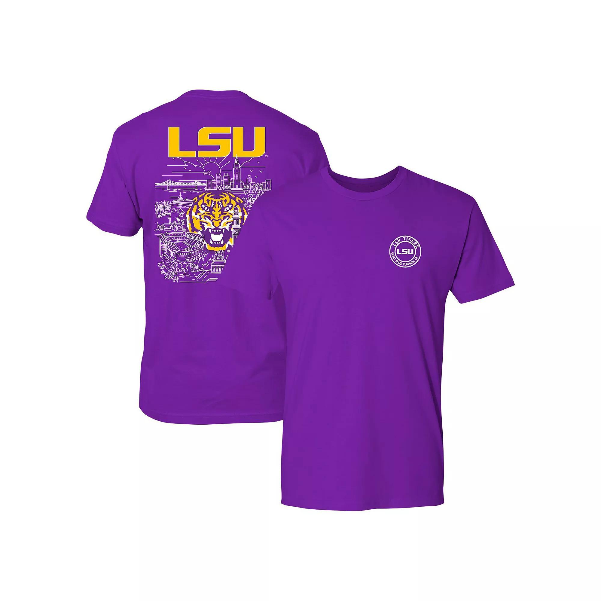 Men's Purple LSU Tigers City Line T-Shirt, Size: Large Product Image