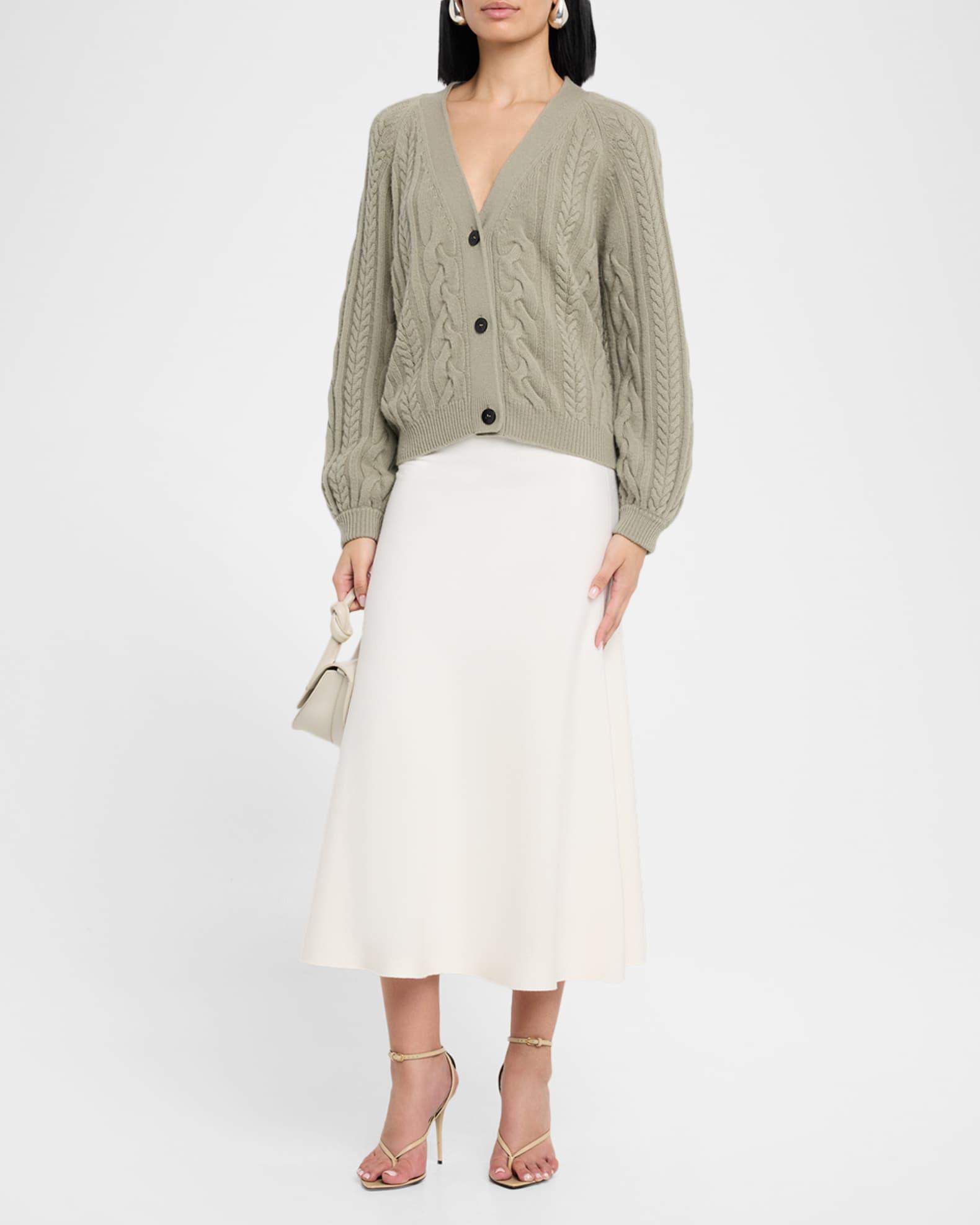 Marina Cable-Knit Cashmere Sweater Product Image