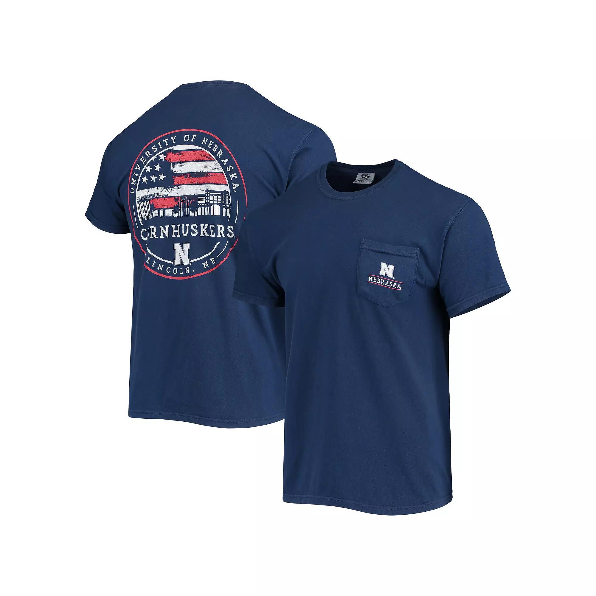 Mens Nebraska Huskers Campus Americana T-Shirt Blue Product Image