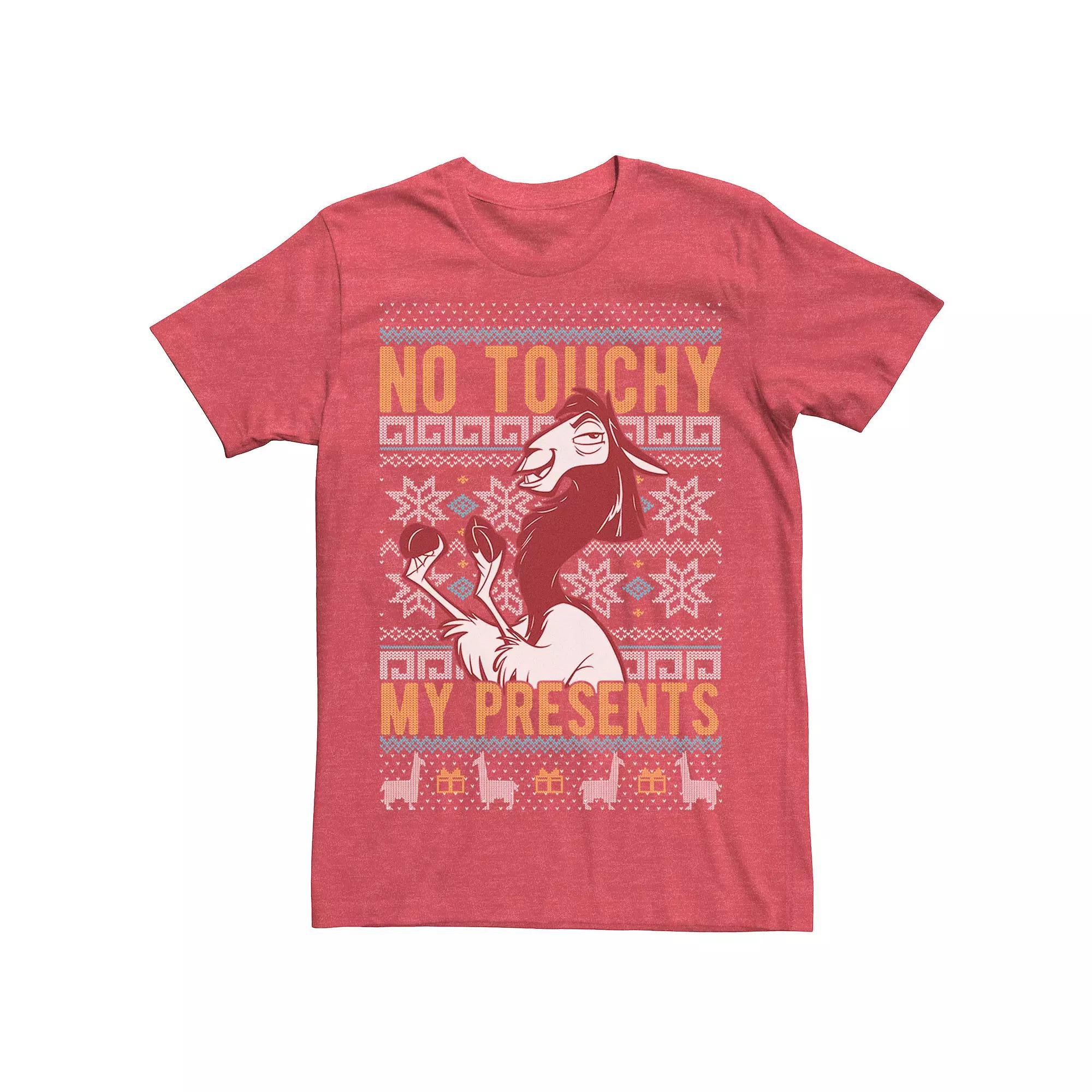 Disney's Emperor's New Groove Kuzco No Touchy Ugly Christmas Men's Graphic Tee, Size: Medium, Kelly Product Image