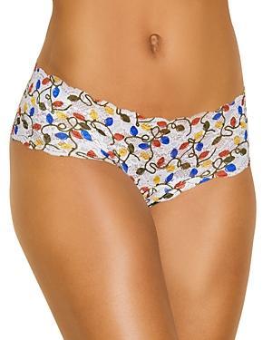 Cosabella Never Say Never Printed Low Rise Lace Boyshorts Product Image