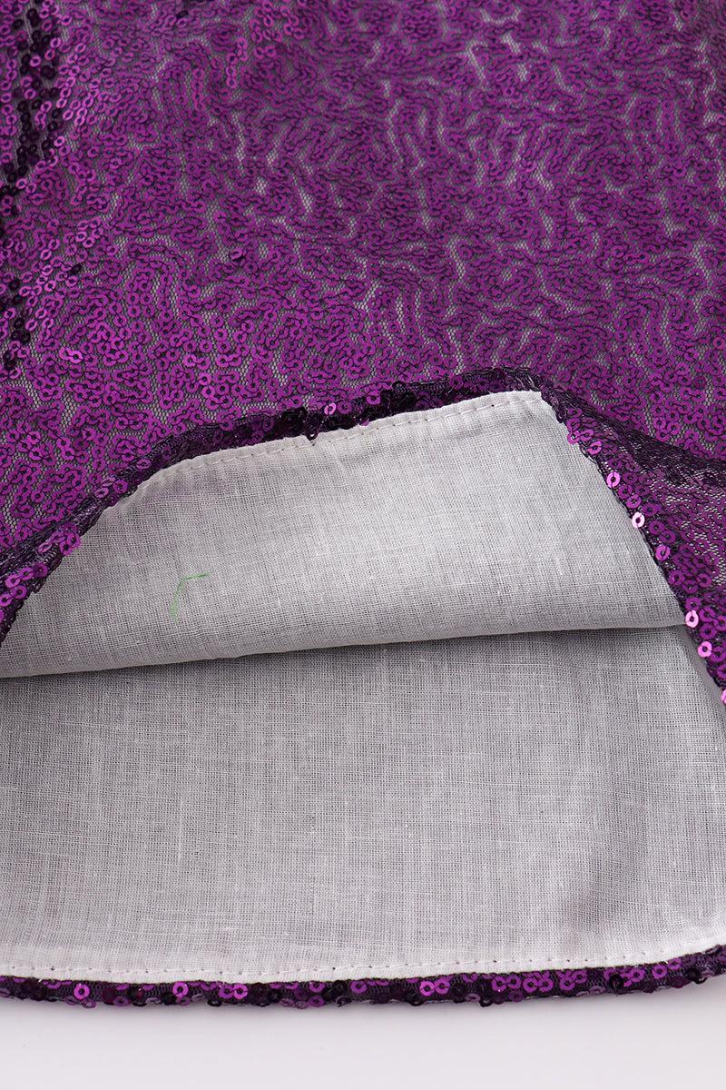 Purple sequin mardi gras mom&me skorts Product Image