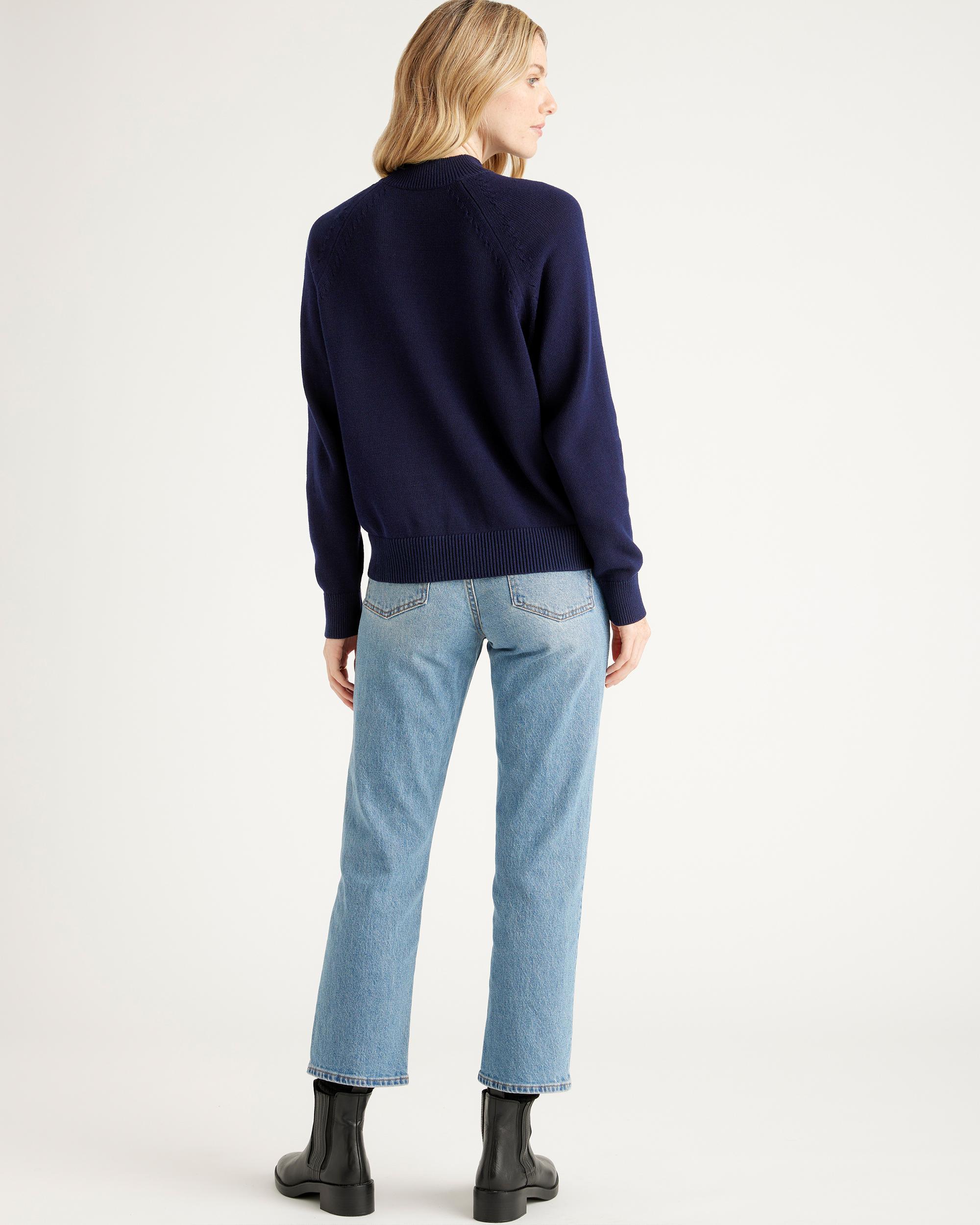 Quince | Women's Mockneck Sweater Organic Cotton Product Image