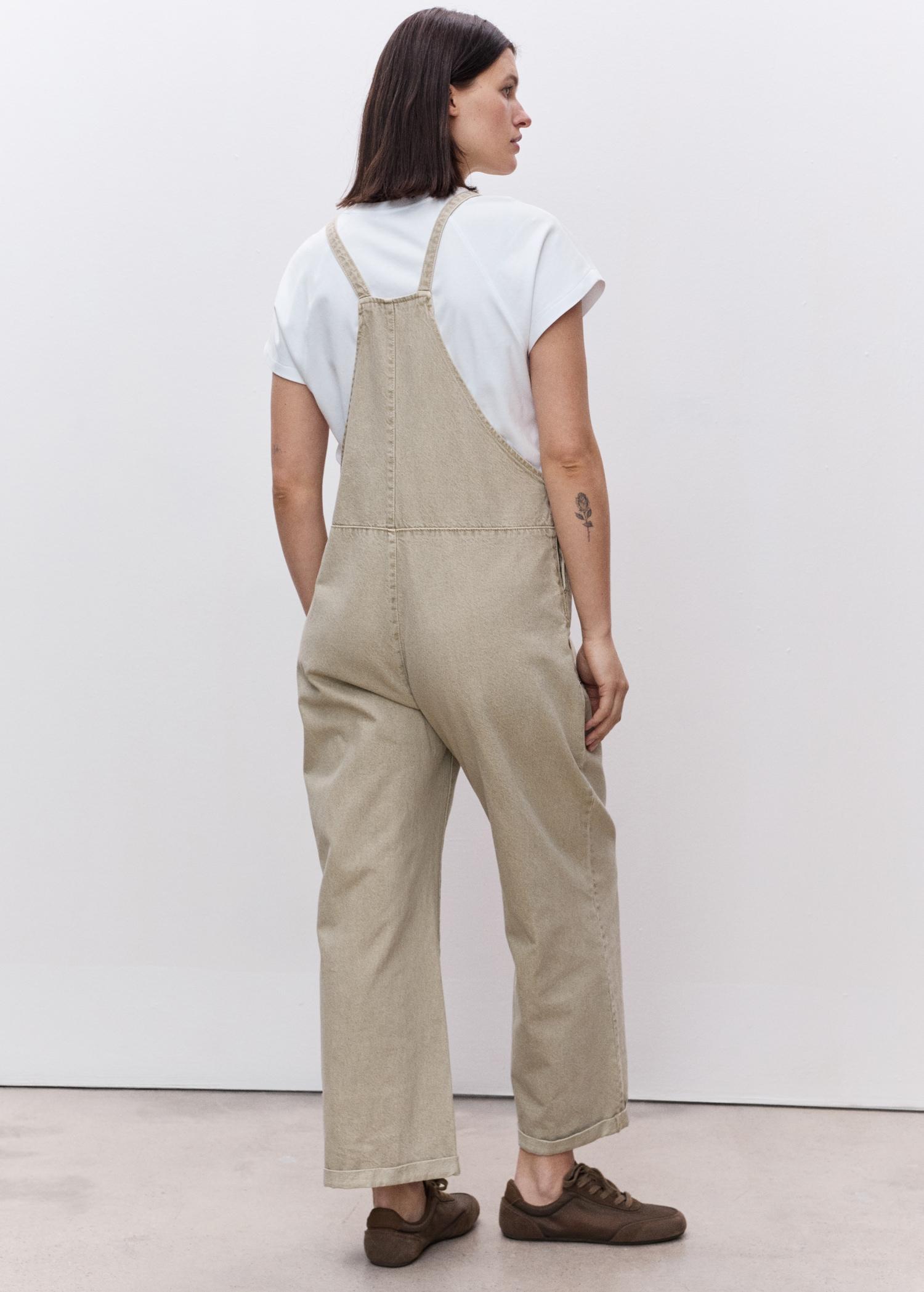 Maternity denim dungarees - Women | MANGO USA Product Image