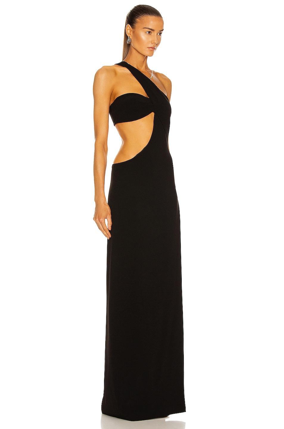 MONOT Cutout One Shoulder Maxi Dress Product Image