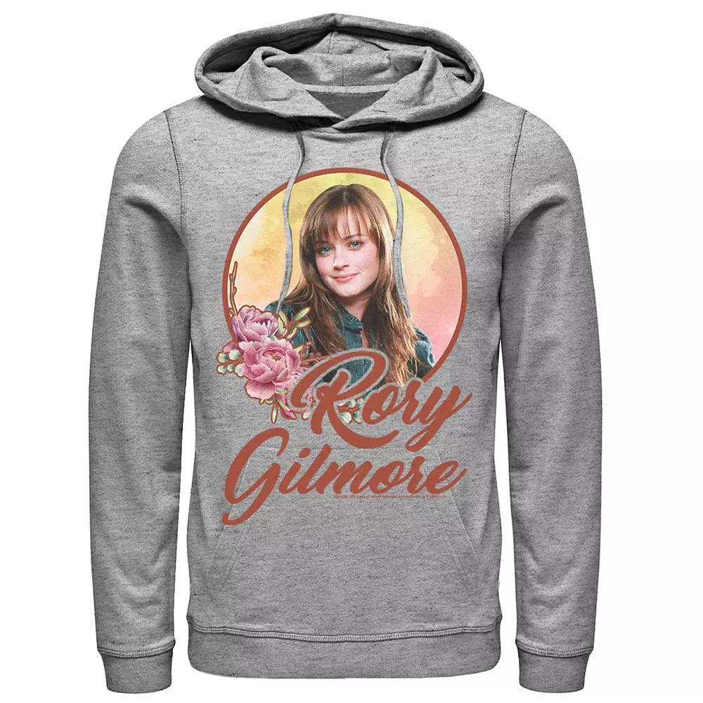 Men's Gilmore Girls Rory Gilmore Portrait Hoodie, Size: Small, Athletic Grey Product Image