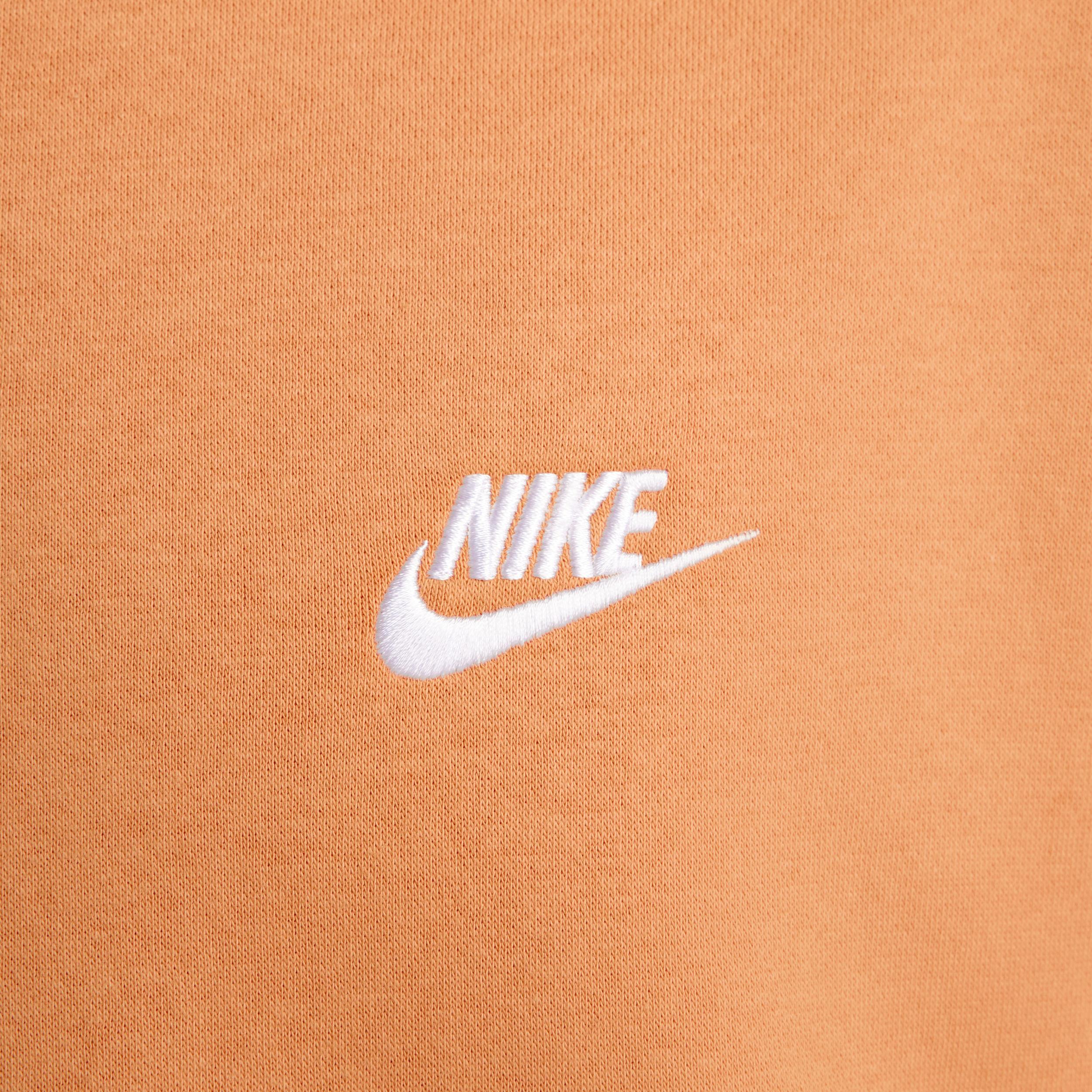 Men's Nike Club Fleece Crew, Size: XL, Brown Moon Product Image