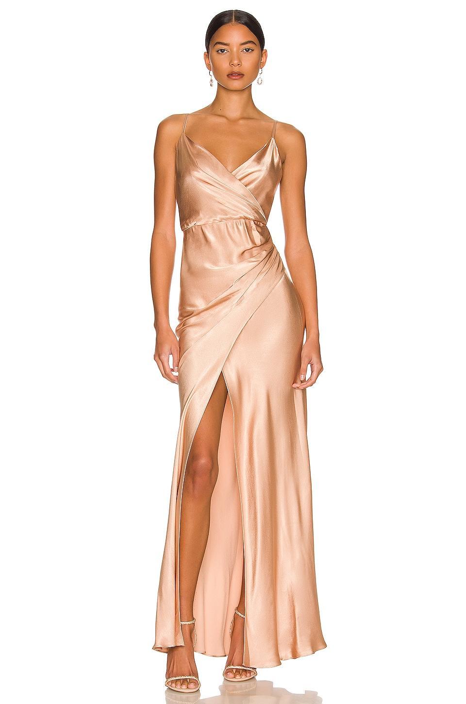 La Lune Cross Draped Maxi Dress Shona Joy Product Image