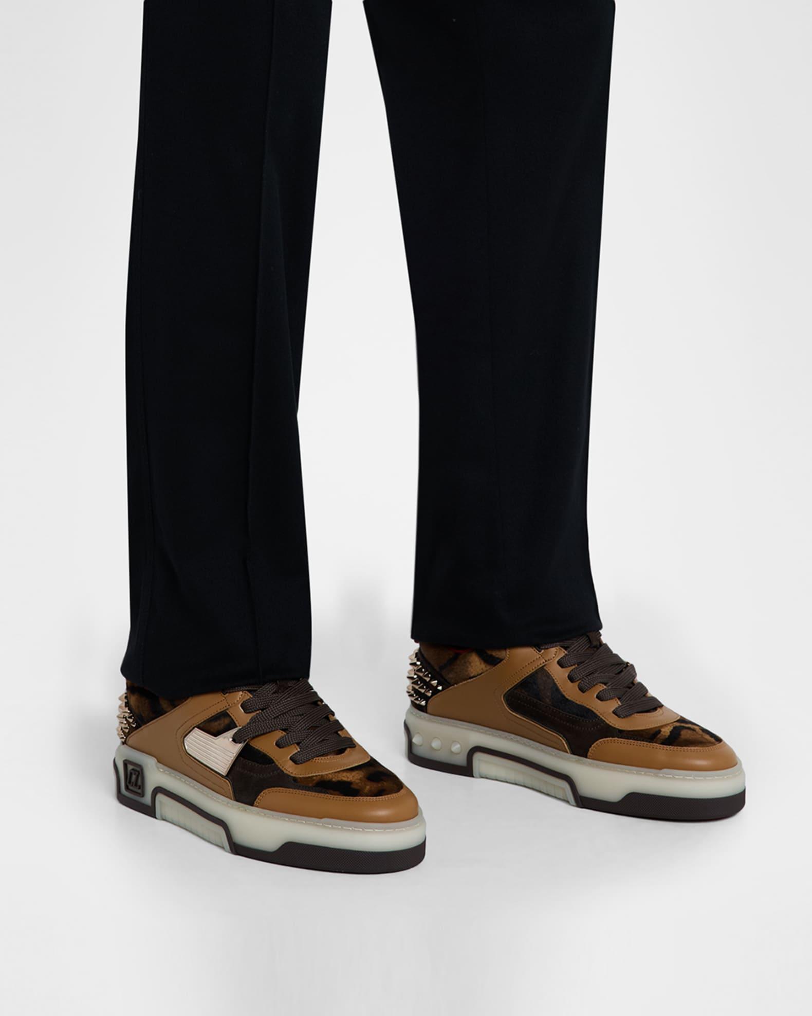Men's Astroloubi Calf-Hair & Leather Low-Top Sneakers Product Image