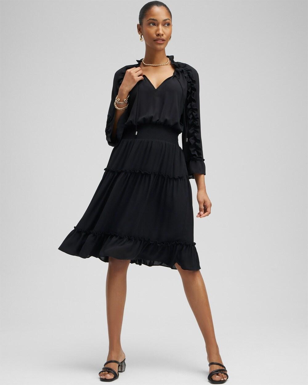 Ruffle Bell Sleeve Dress Product Image