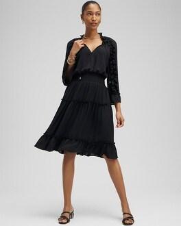 Ruffle Bell Sleeve Dress Product Image