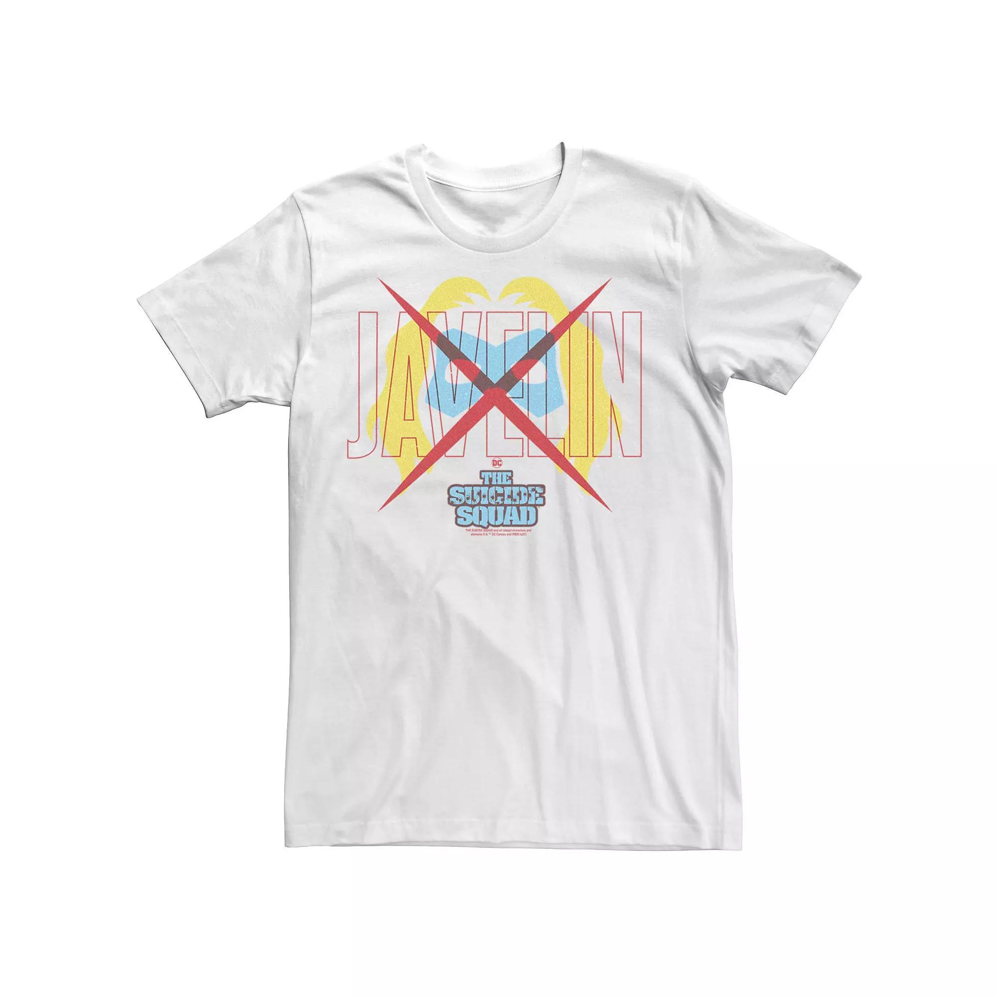 Big & Tall DC Comics The Suicide Squad Javelin Icon Logo Tee, Men's, Size: 5XL, White Product Image