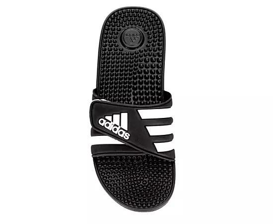 adidas Adissage Men's Slide Sandals, Size: 7, Black White Product Image