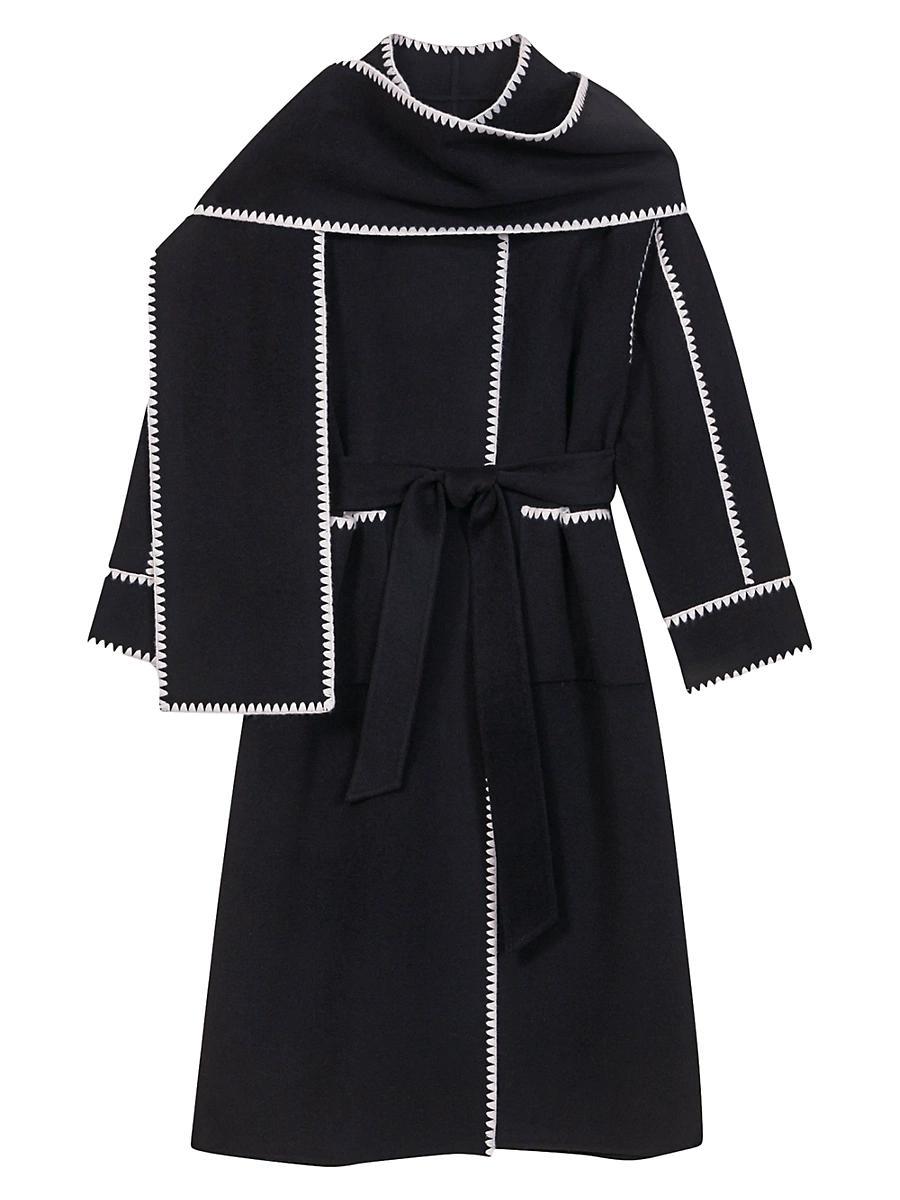 Womens Two-Tone Double-Sided Coat Product Image