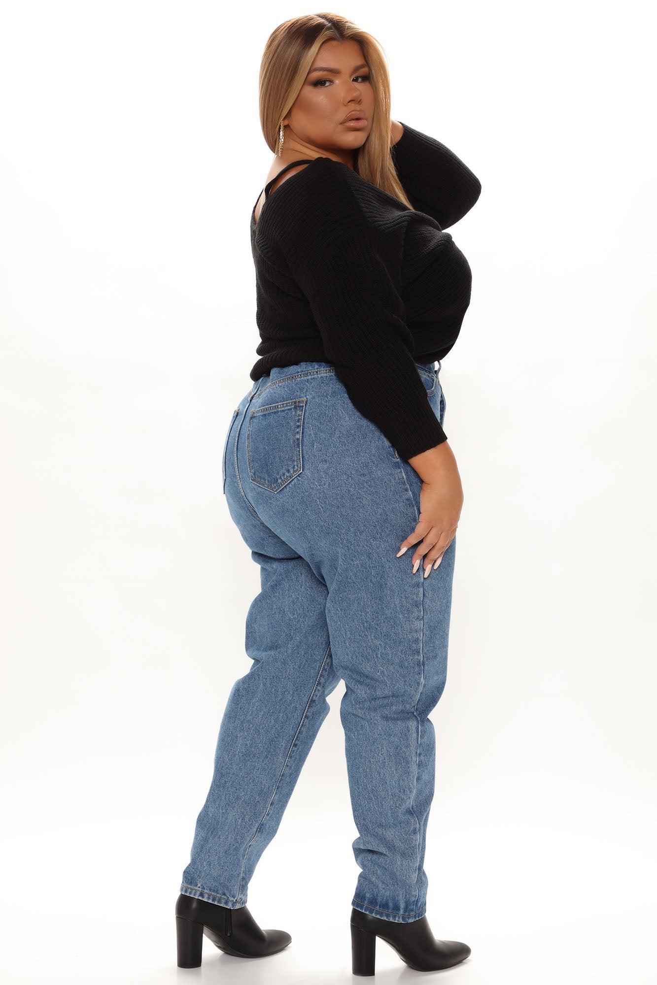 Fall Fave Twist Sweater - Black Product Image