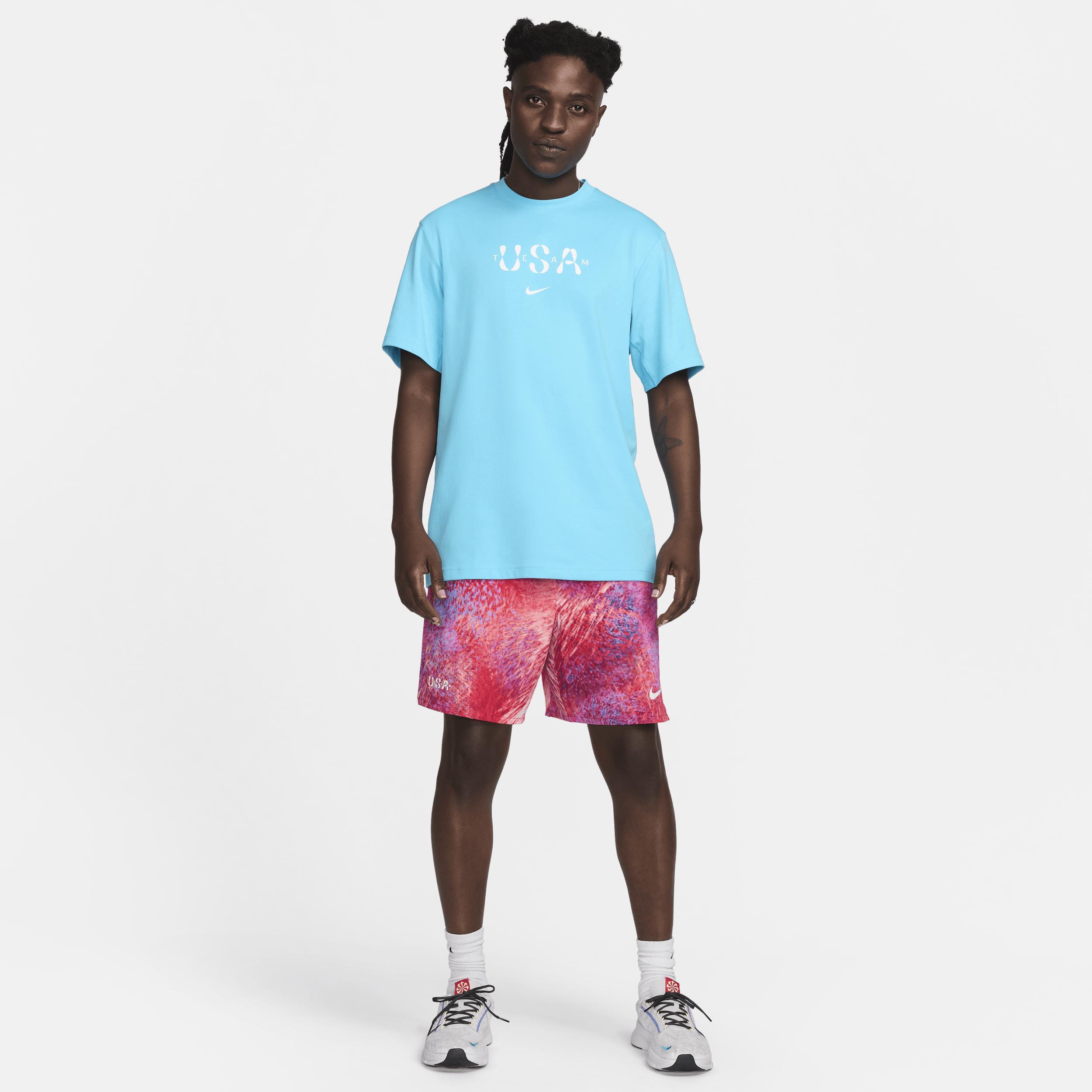 Men's Nike Aqua Team USA Primary Statement T-Shirt, Size: Medium, Usa Turquoise A Product Image