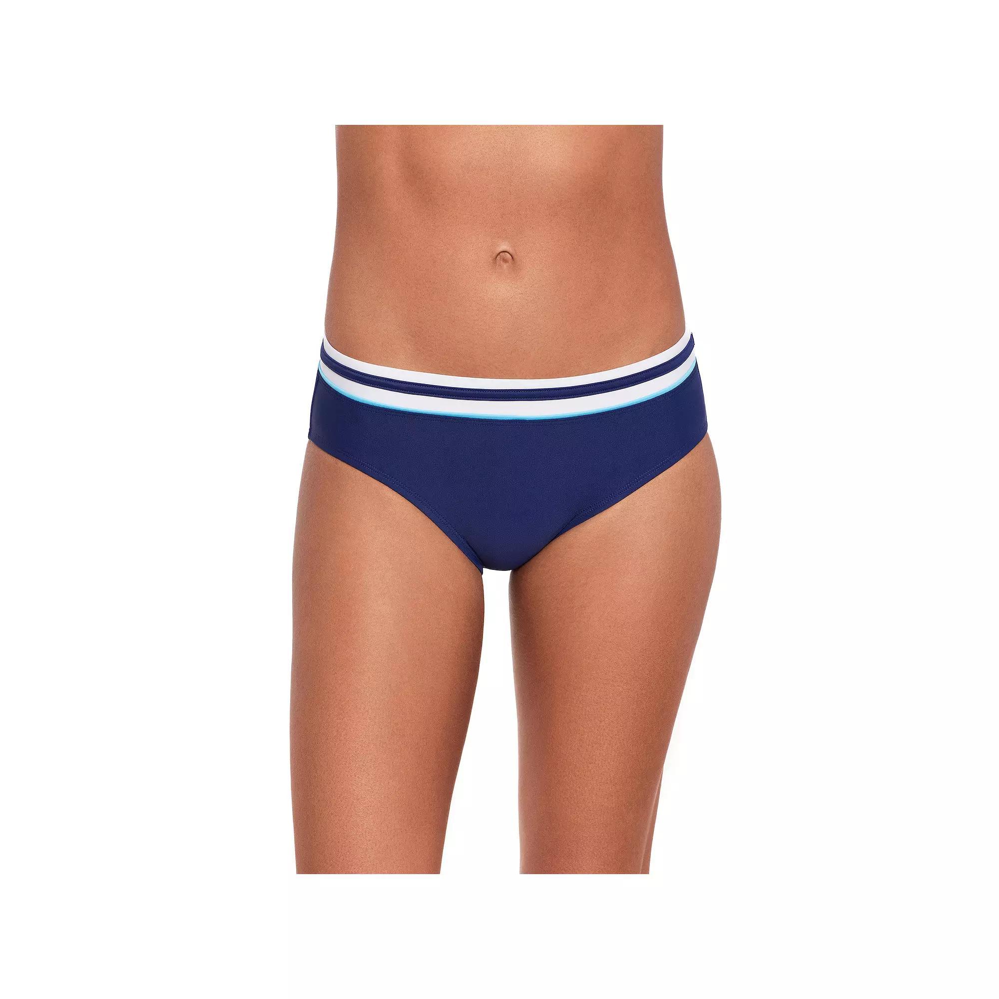 Women's Eco Beach Basic Overlay Swim Briefs, Size: Large, Black Product Image