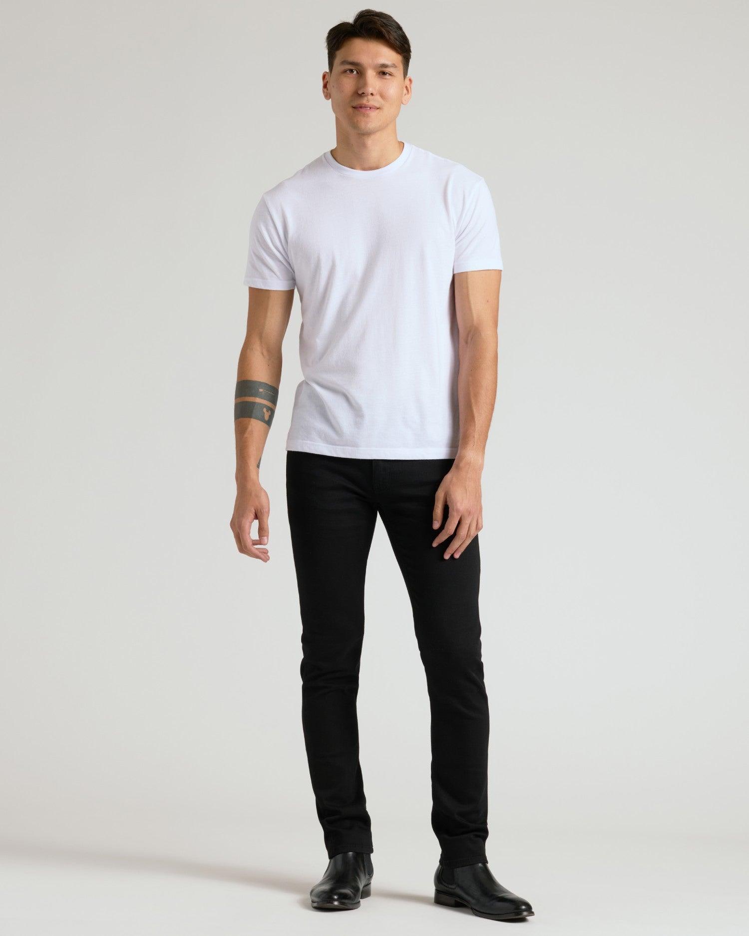 Black Wash Slim Comfort Stretch Jeans Product Image