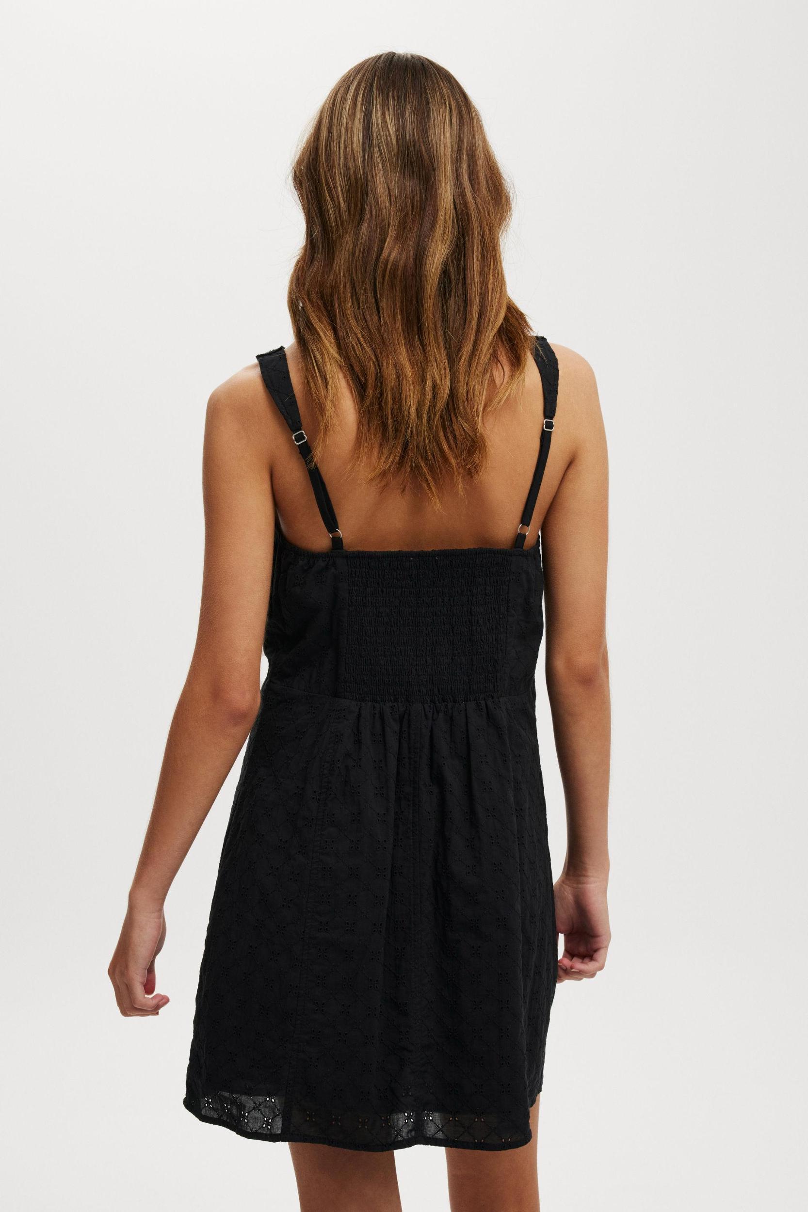 Ribbon Broderie Mini Dress Product Image